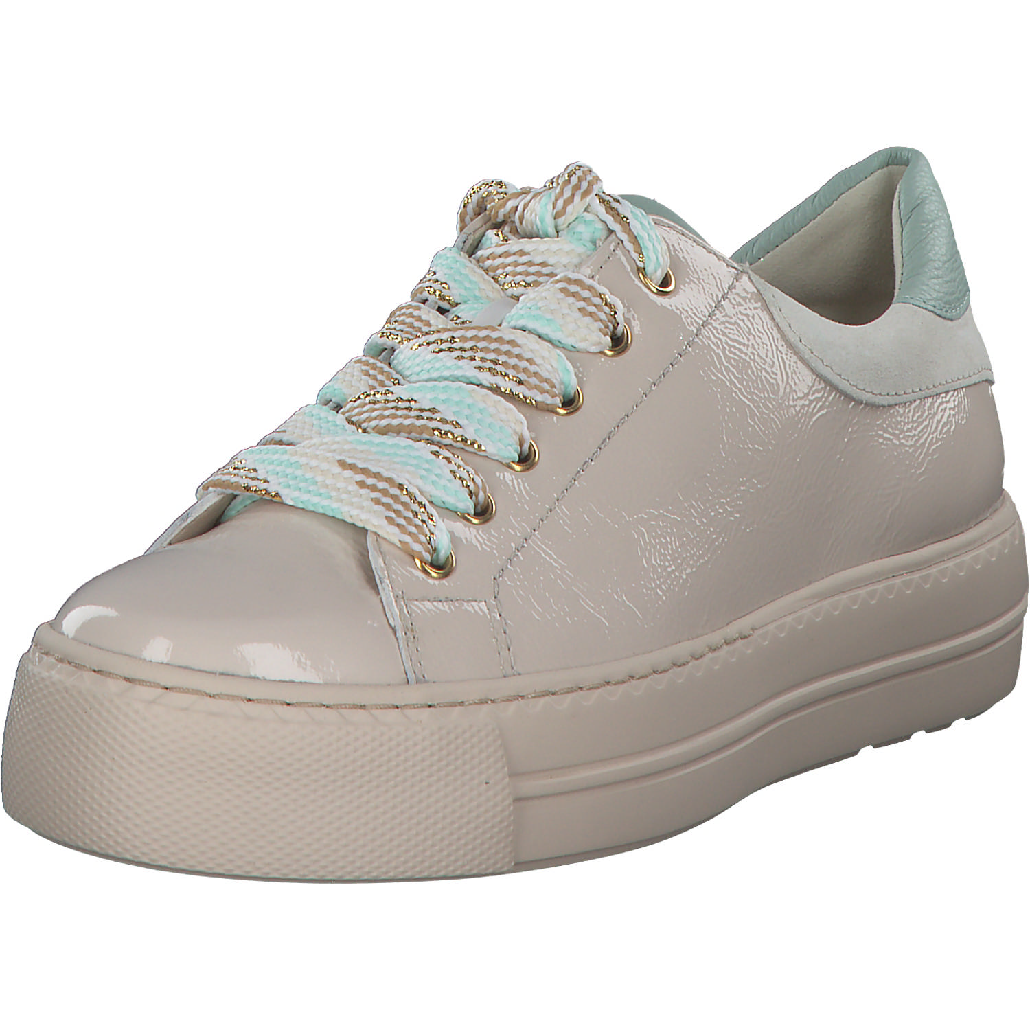 Paul Green 5257, Schnürschuhe, Damen, bisquit/mint