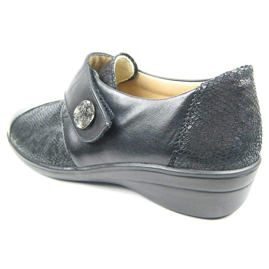 SOLIDUS Komfort Slipper schwarz Karo