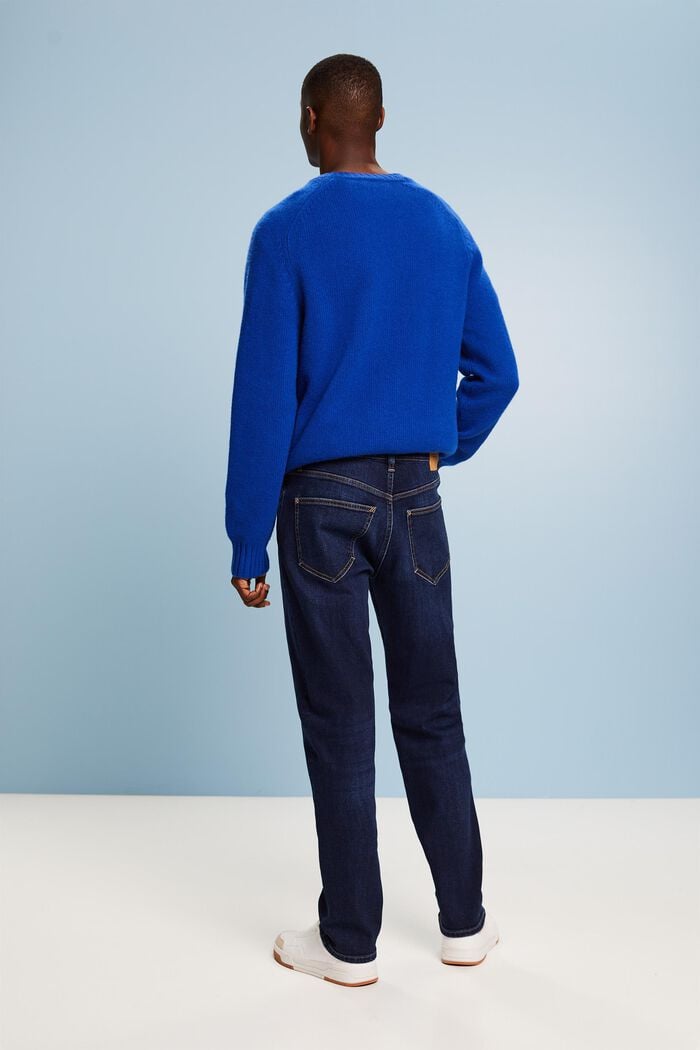 Jeans mit geradem Bein, Baumwollstretch