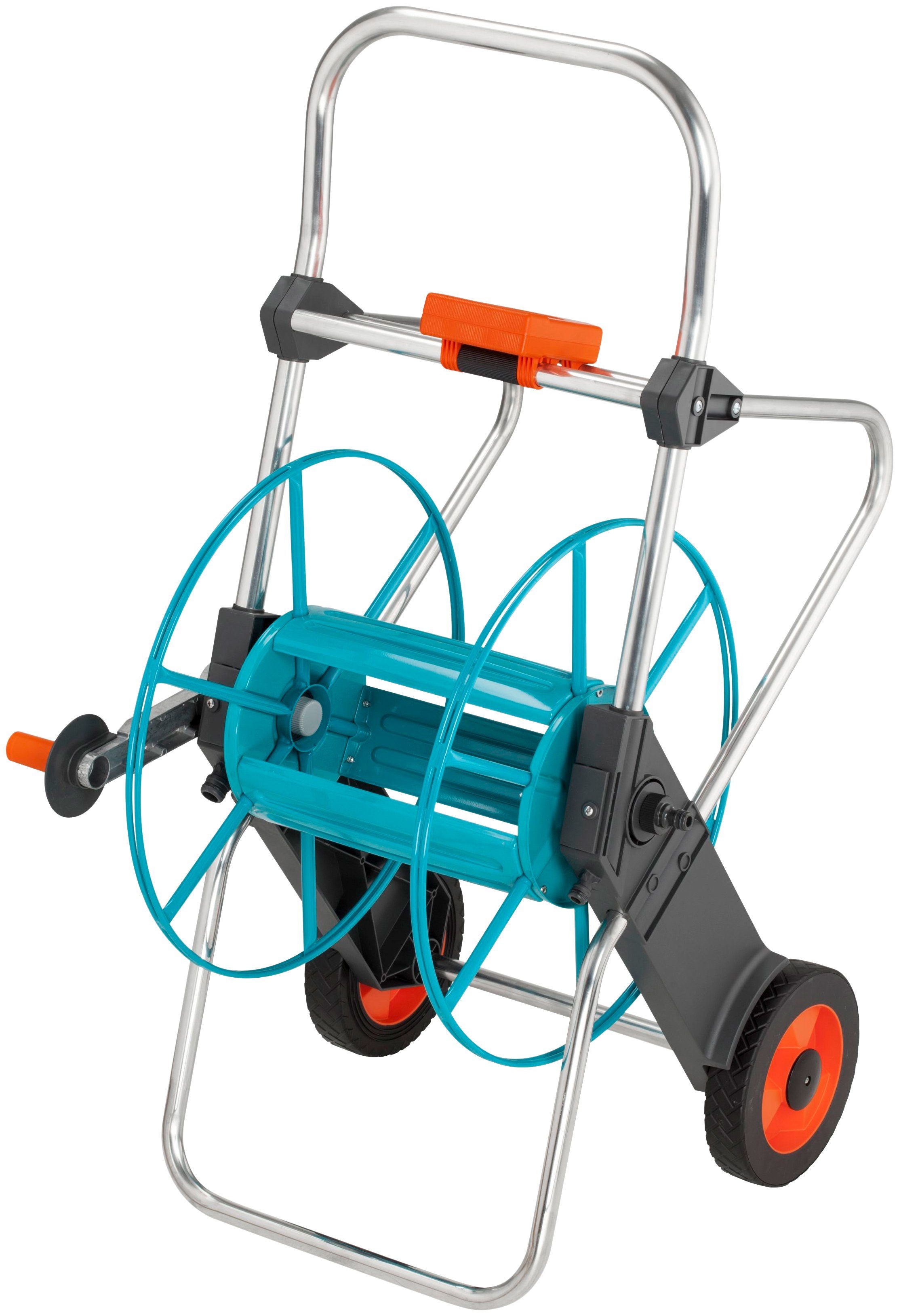 GARDENA Schlauchwagen 02674-20, Metall, für max. 100 m Schlauch