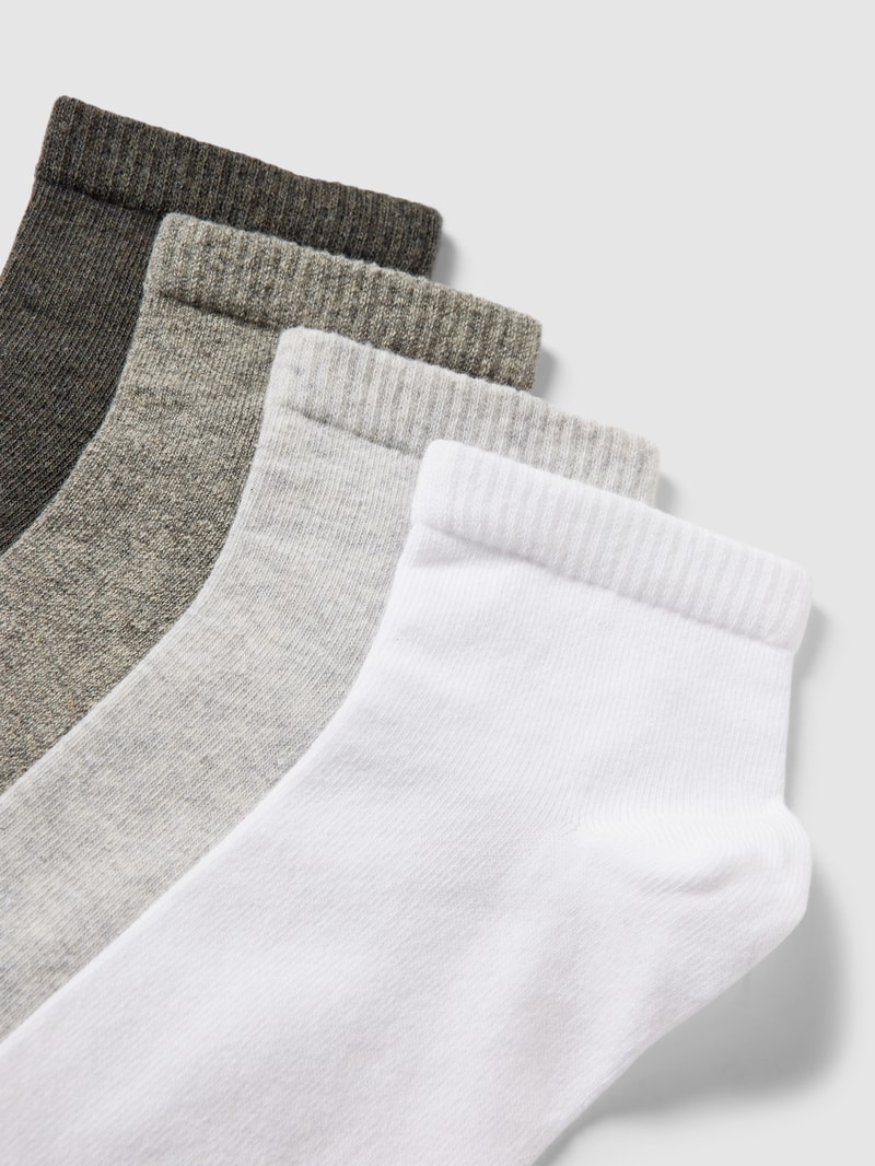 Socken mit Label-Details im 4er-Pack in hellgrau
