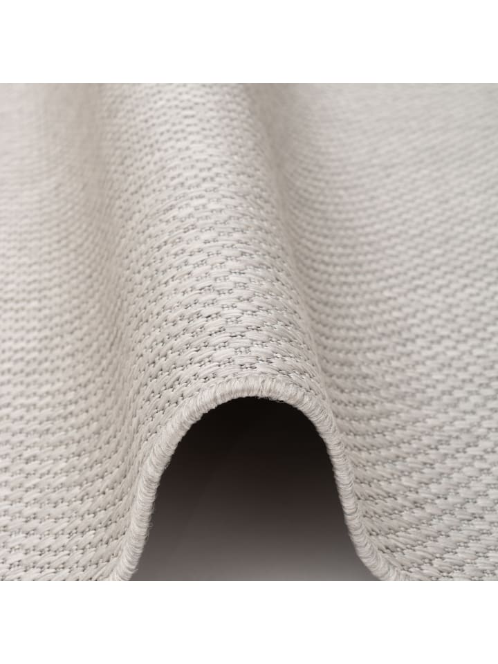 Pergamon In & Outdoor Teppich Flachgewebe Valencia Mix in Silber günstig kaufen