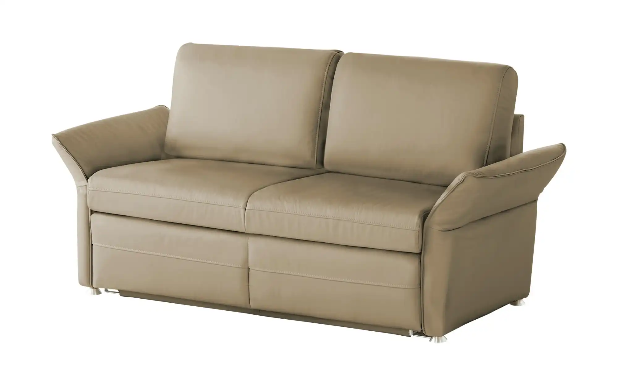 Schlafsofa mit Sitz- und Rückenbezug aus Echtleder
