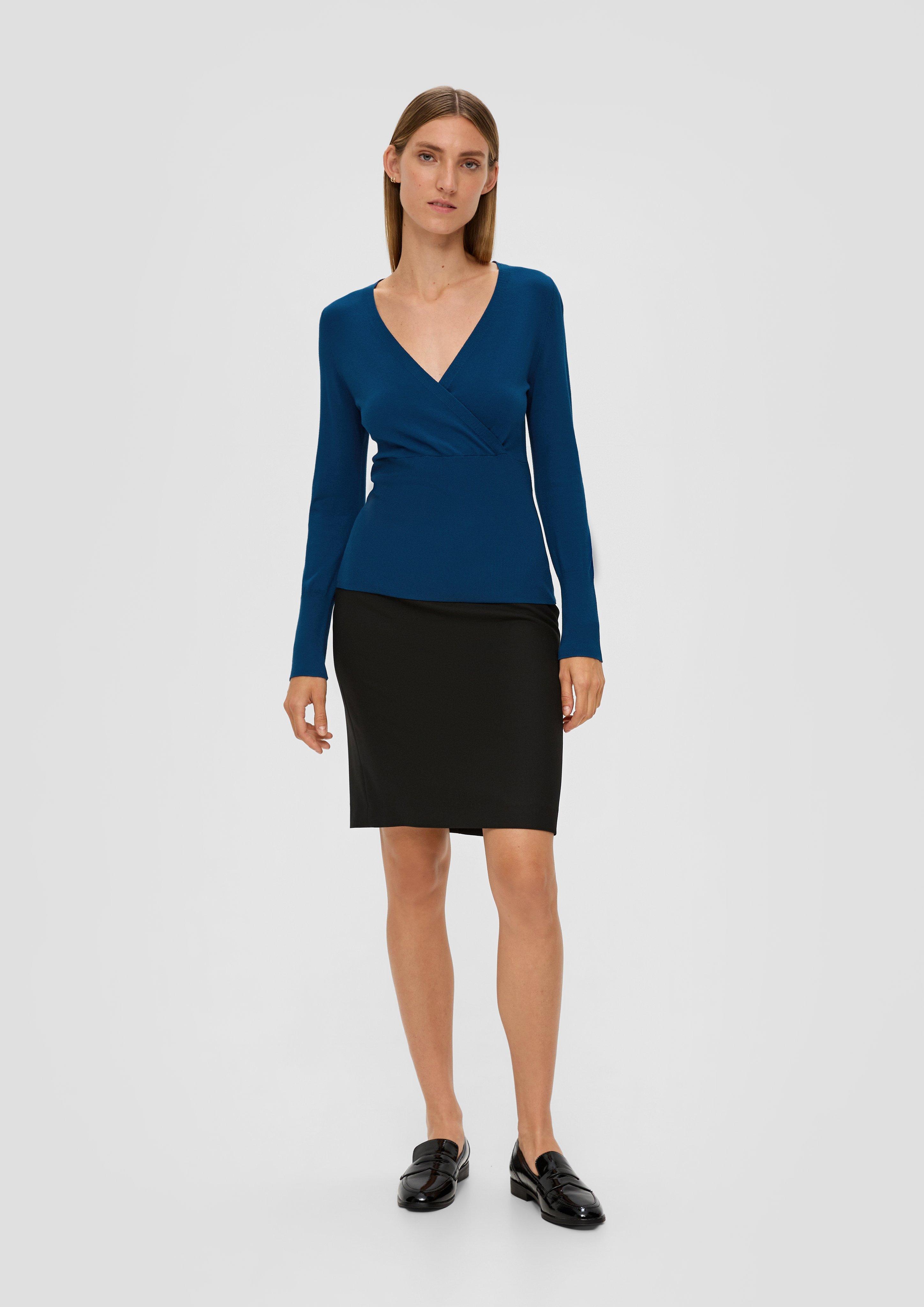 Pullover in Wickeloptik  2138080-6495