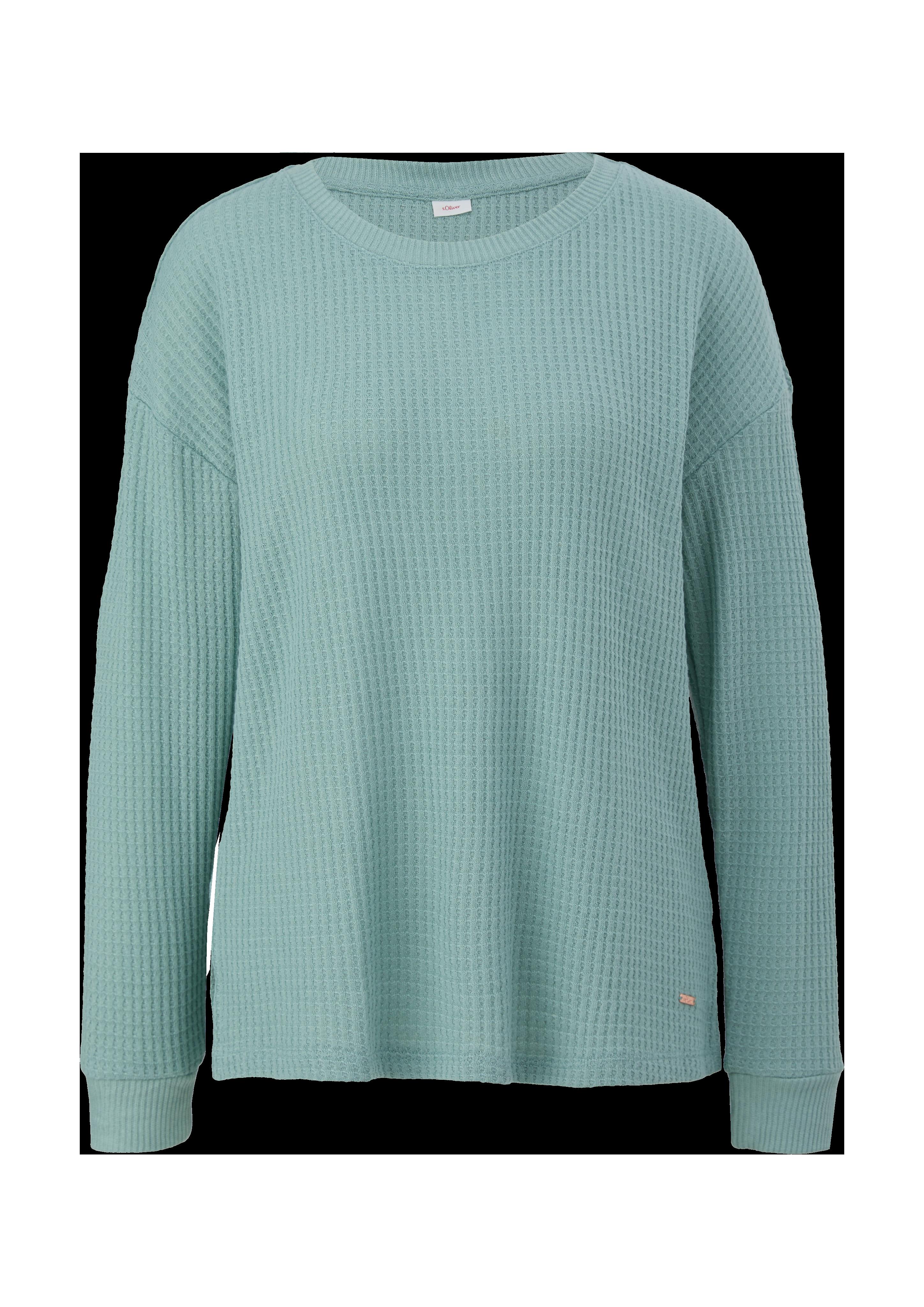 Pyjamaoberteil aus Waffelpiqué  6007792-6200
