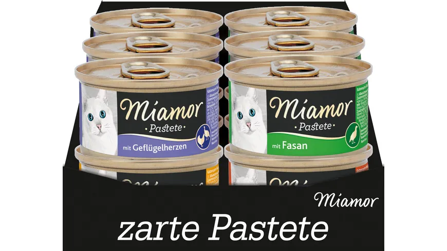 Miamor Katzennassfutter Pastete Multibox Geflügel 12x85g 1.02 kg