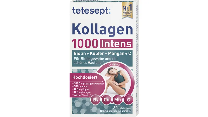 tetesept Kollagen 1000 Intens 30 Stück