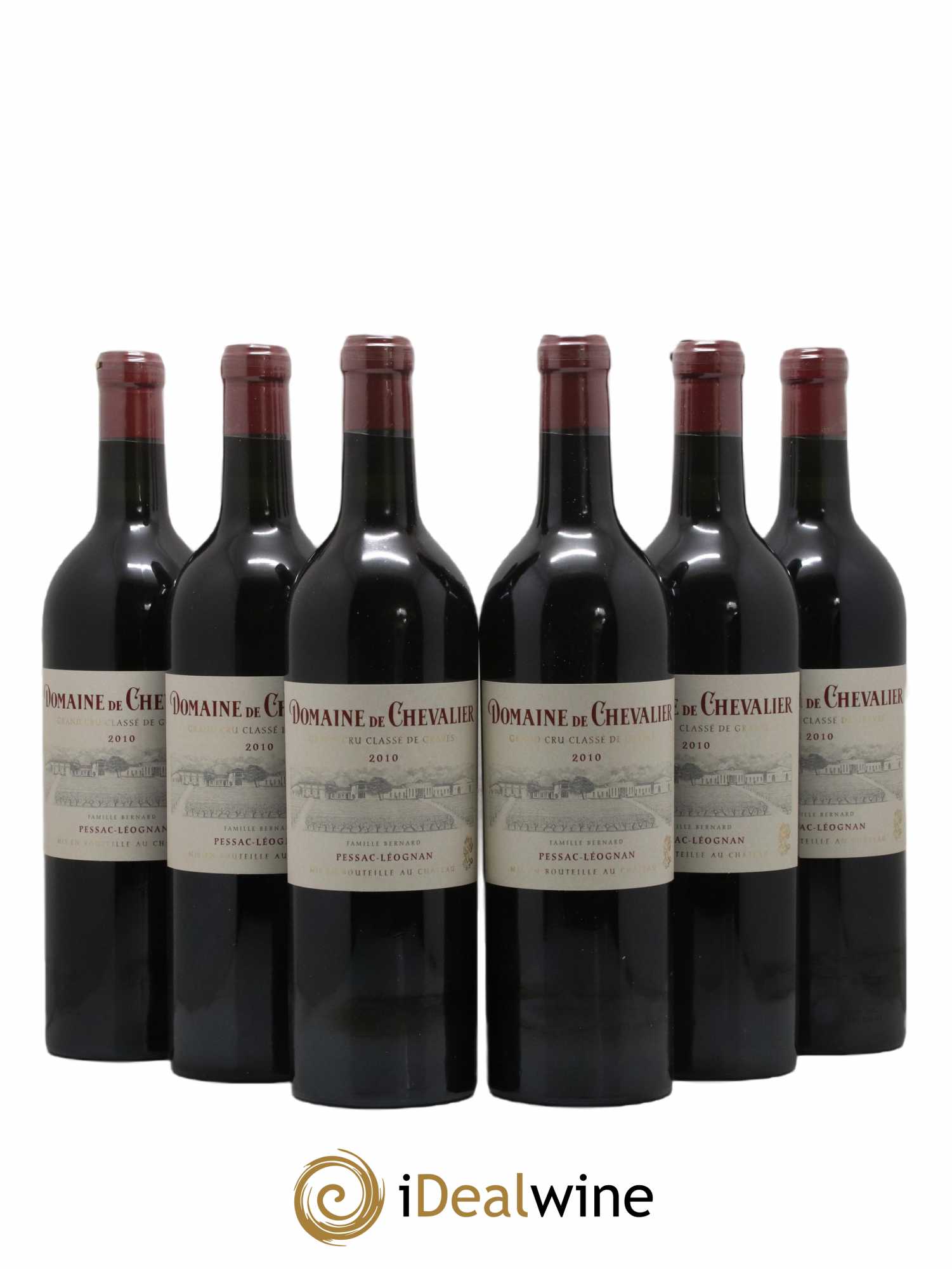 Domaine de Chevalier Cru Classé de Graves  2010 - Lot de 6 Bouteilles