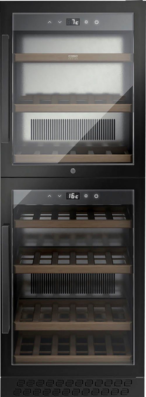 Caso Weinkühlschrank 777 WineChef Pro 126-2D black, für 126 Standardflaschen á 0,75l