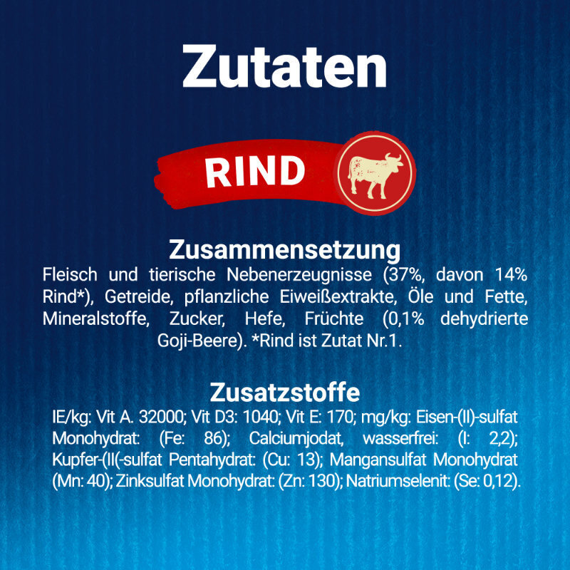 Felix Snacks Felix Naturally Delicious 6x180g Rind mit Gojibeere
