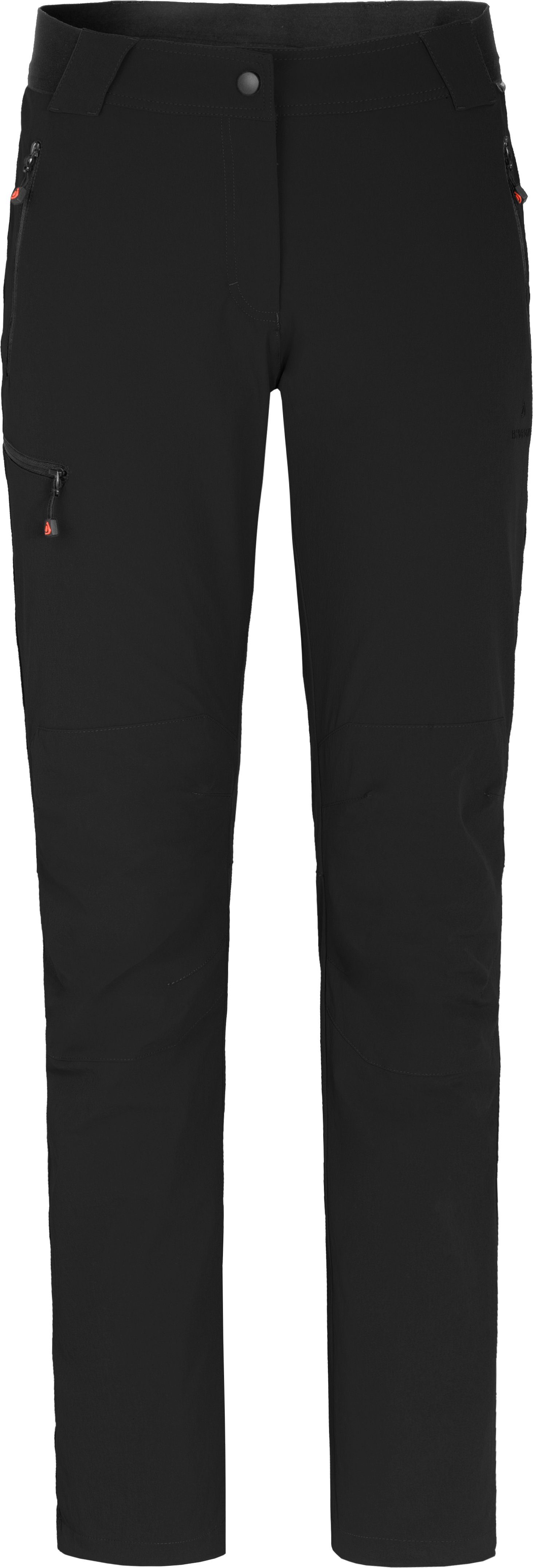 Bergson Outdoorhose RITAMÄKI COMFORT Damen Winter-Wanderhose, warm gefüttert, elastisch, Kurzgrößen, schwarz