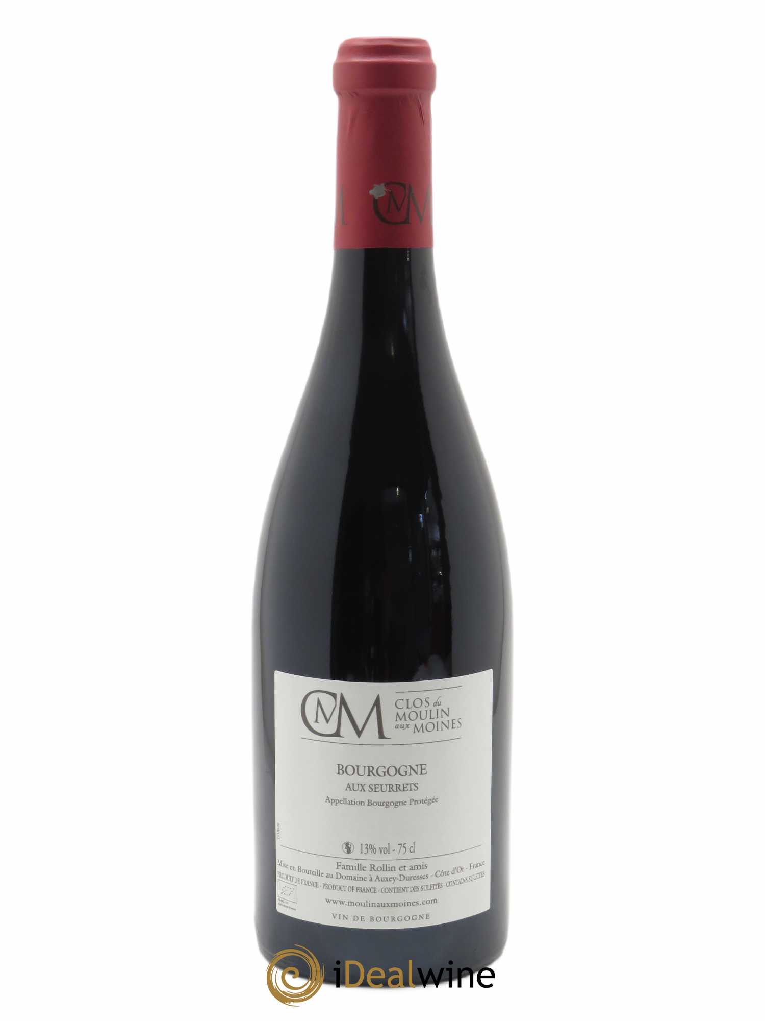 Bourgogne Aux Seurrets Clos du Moulin aux Moines  2020 - Lot de 1 Bouteille