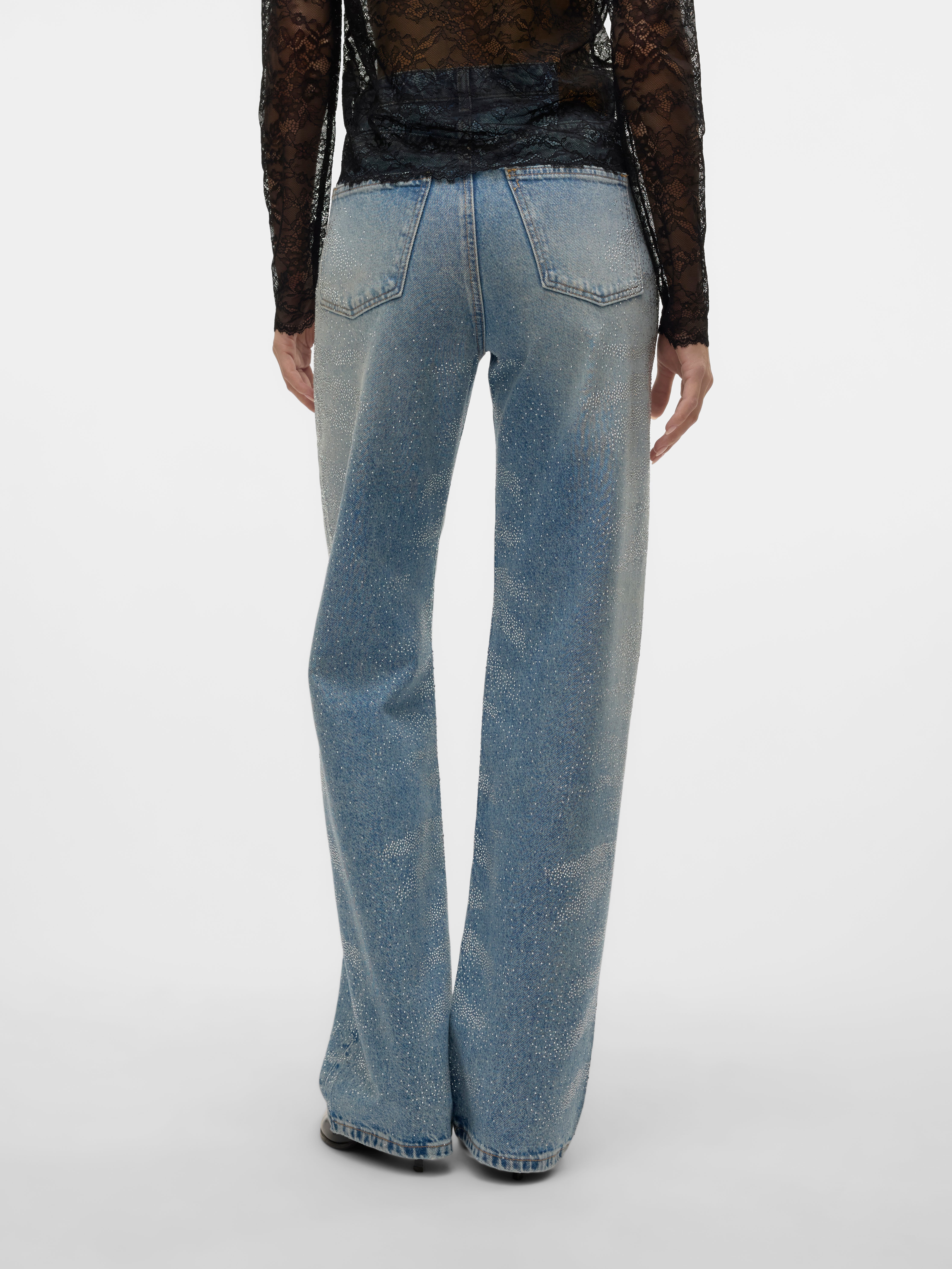 VMTESSA Hohe Taille Weiter Beinschnitt Jeans