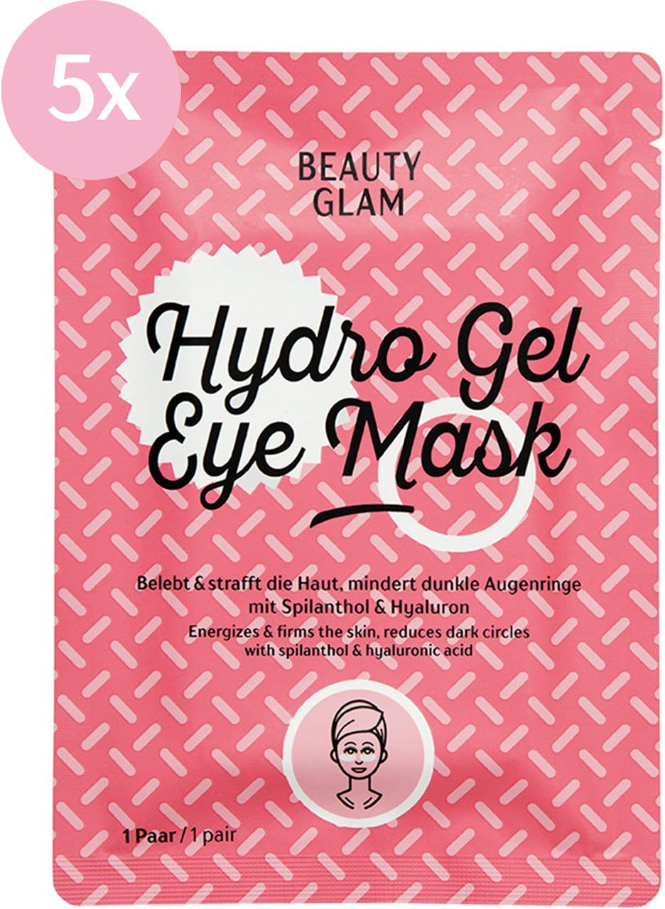 BEAUTY GLAM Gesichtsmasken-Set Beauty Glam Hydro Gel Eye Mask Set, 5-tlg.