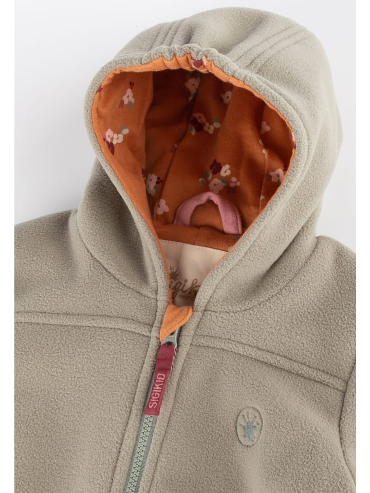 Sigikid Fleeceoverall pink cockatoo in grün günstig kaufen
