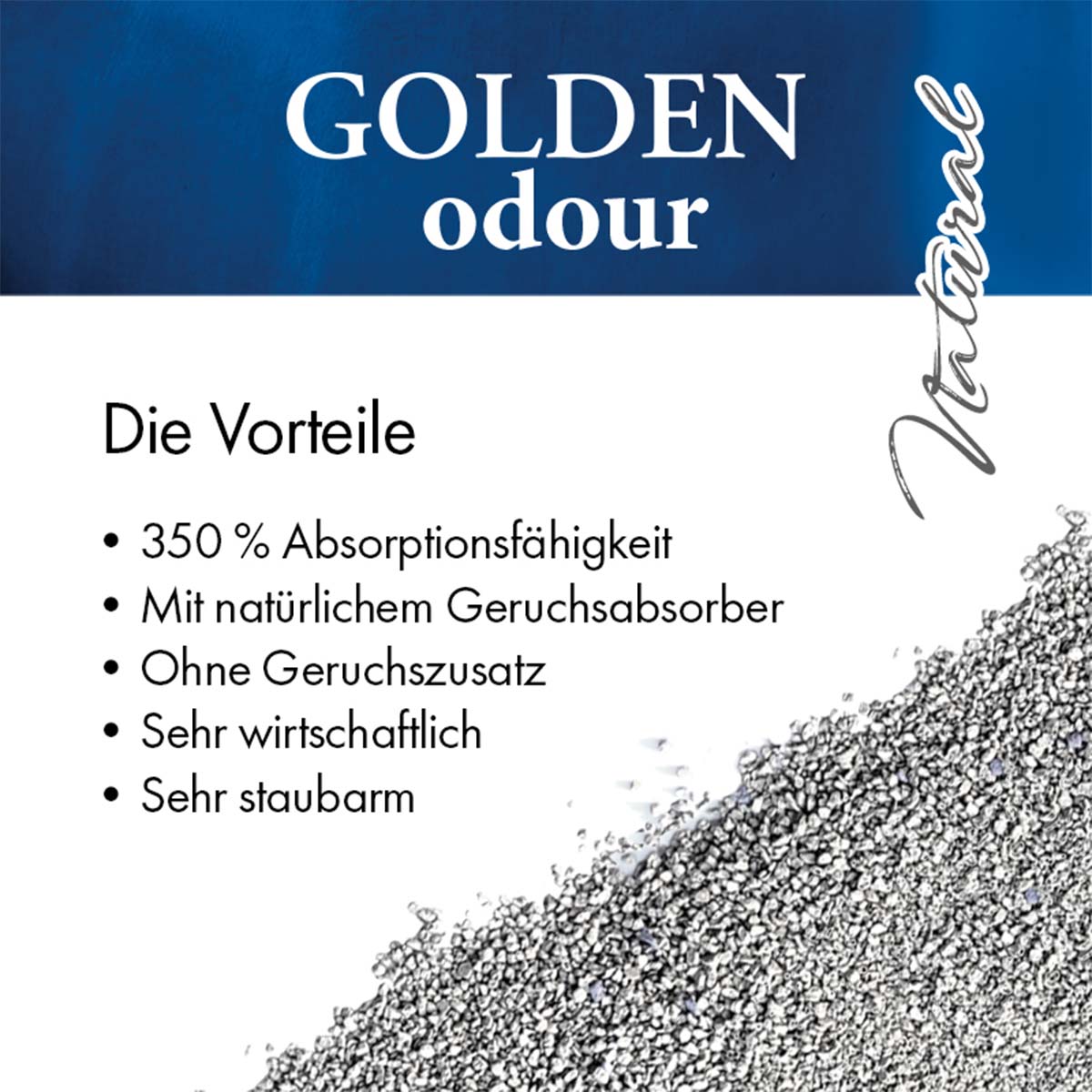 Golden Odour Natural Katzenstreu ohne Duftzusatz