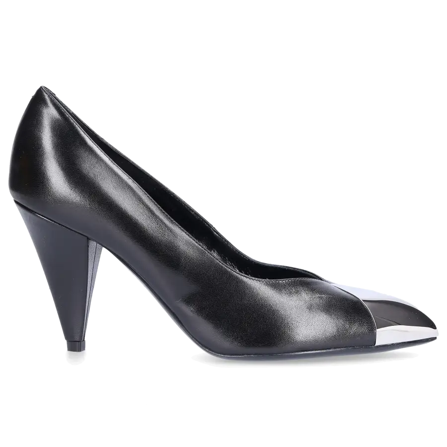 Celine - Pumps EDWIGE Metallspitze schwarz - schwarz