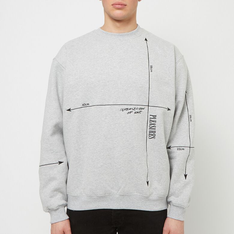Pleasures Intersection Crewneck grey