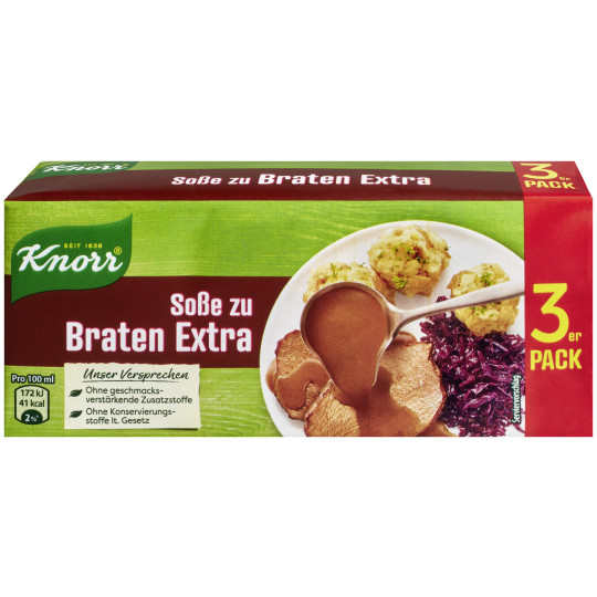 Knorr Sauce zu Braten Extra ergibt 3x 250ML 84G