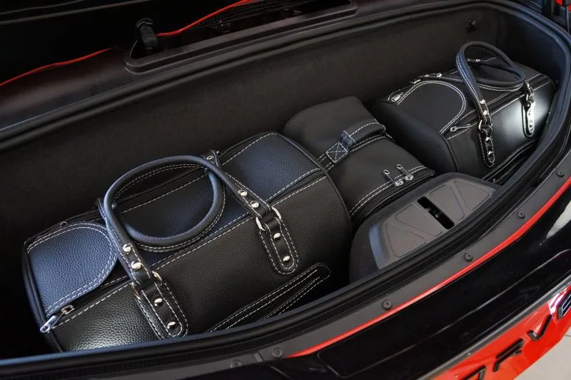 Roadsterbag Chevrolet Corvette C8, EU-Version - 3-tlg. Kofferset Heck Kofferraum Henkeltaschen