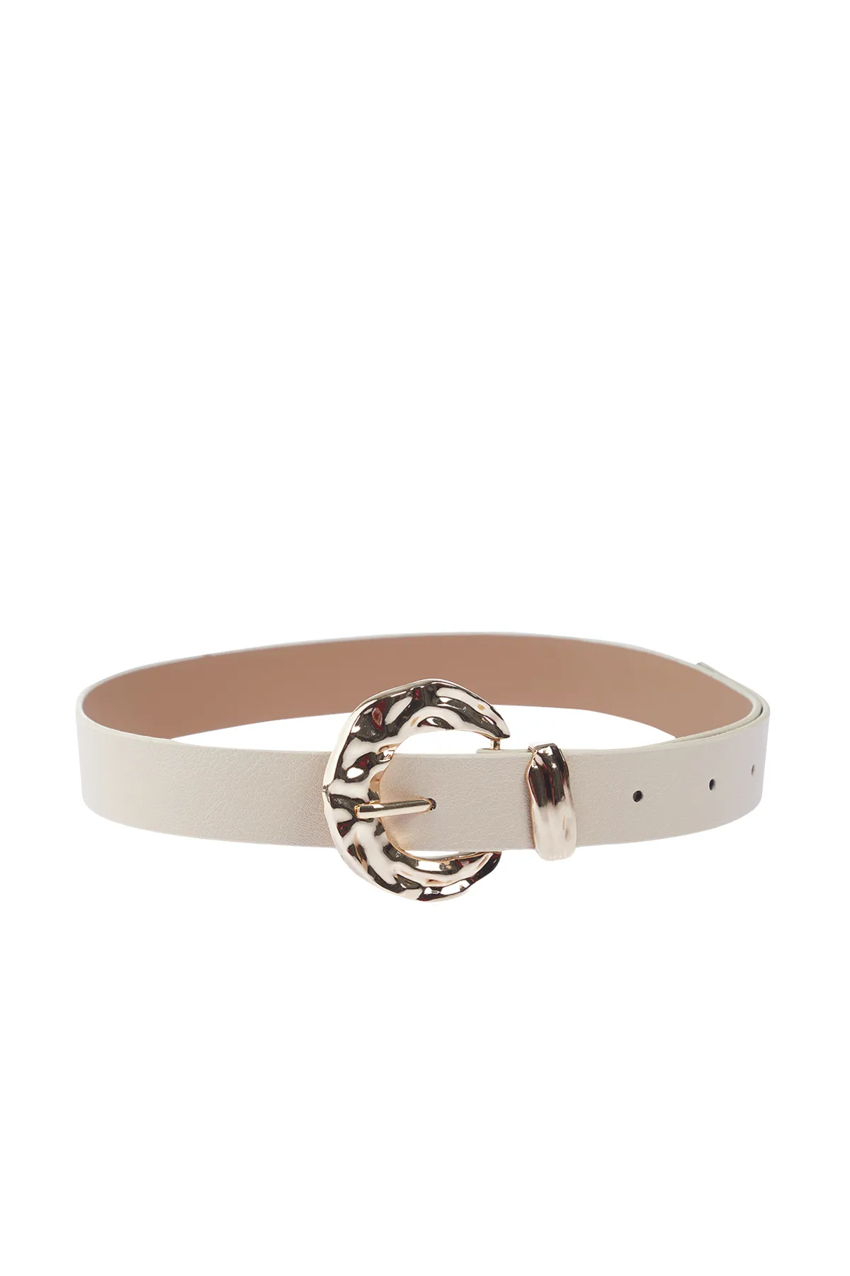 Trendyol Collection  Braun-Beige 2er-Pack Damengürtel mit Schnalle TWOSS24KE00005