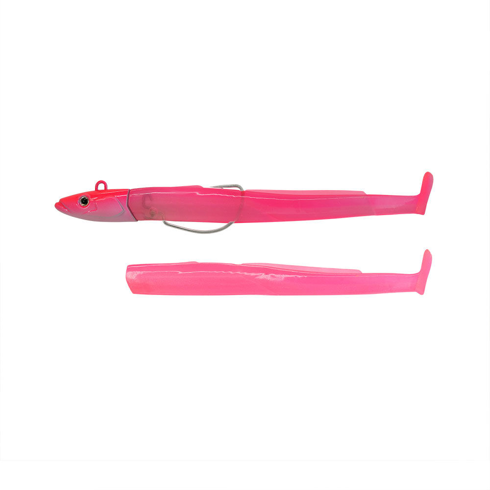 Isca artificial macia Fiiish combo enguia preta 150 para pesca costeira 40g