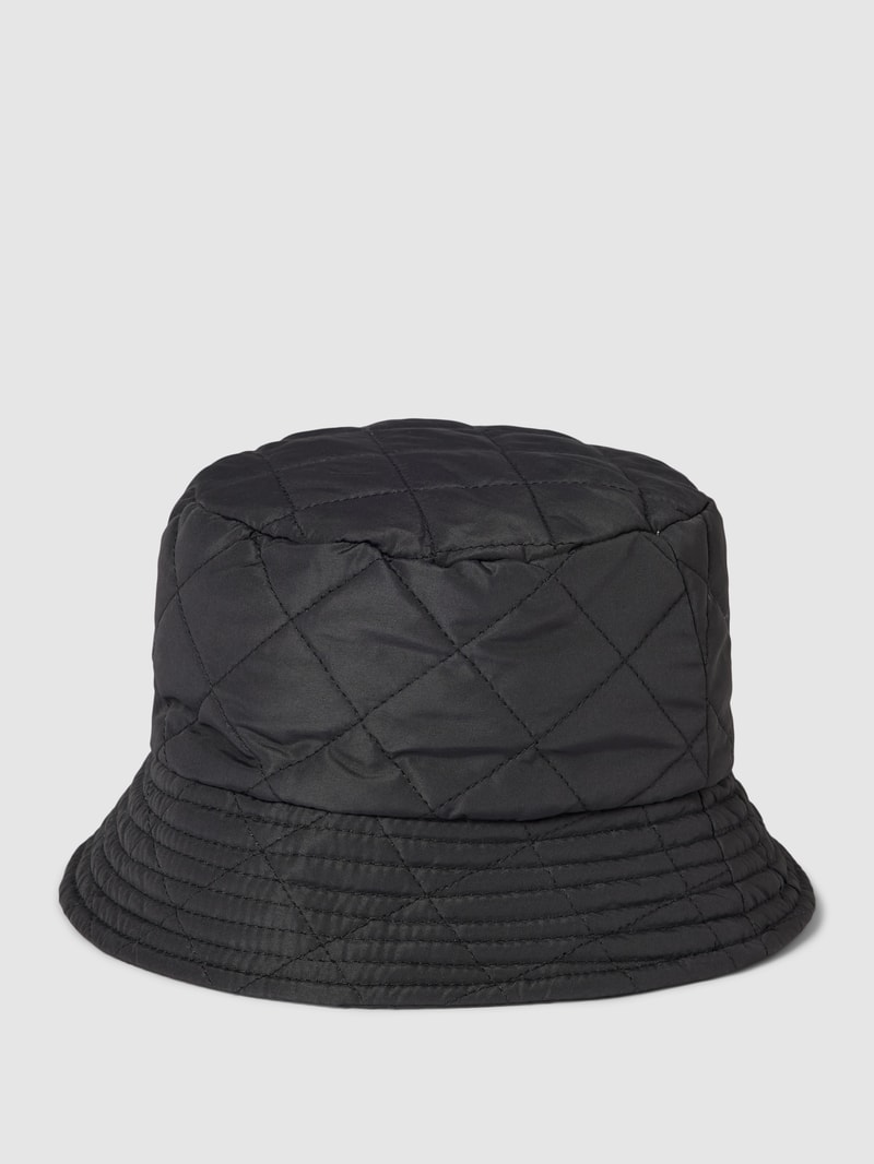 Bucket Hat in Stepp-Optik in schwarz