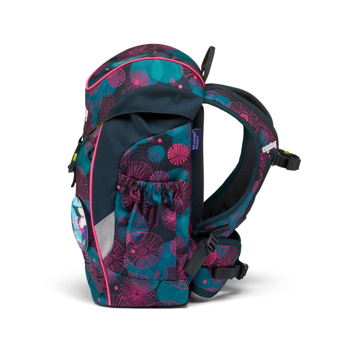 ergobag Kinderrucksack mini 2-tlg. SET Kindergarten-Rucksack Vorschulrucksack DIN A4-Format (Set, incl. 2 Kletties), Ergonomiekonzept