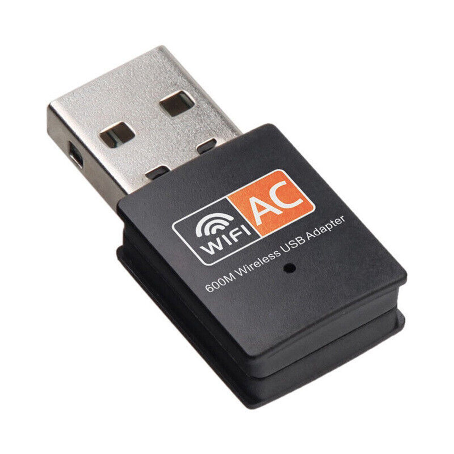 Olotos WLAN-Stick WLAN Stick Dual Band USB WiFi 802.11AC Adapter 600Mbit Dongle, AC600Mbit/s WLAN DualBand(433Mbps 5GHz/150Mbps 2,4GHz)