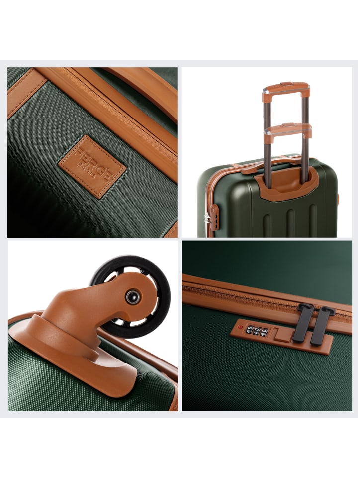 FERGÉ Kofferset Hartschale 3-teilig Hartschale 3 teilig Koffer Set MILANO in khaki günstig kaufen onesize