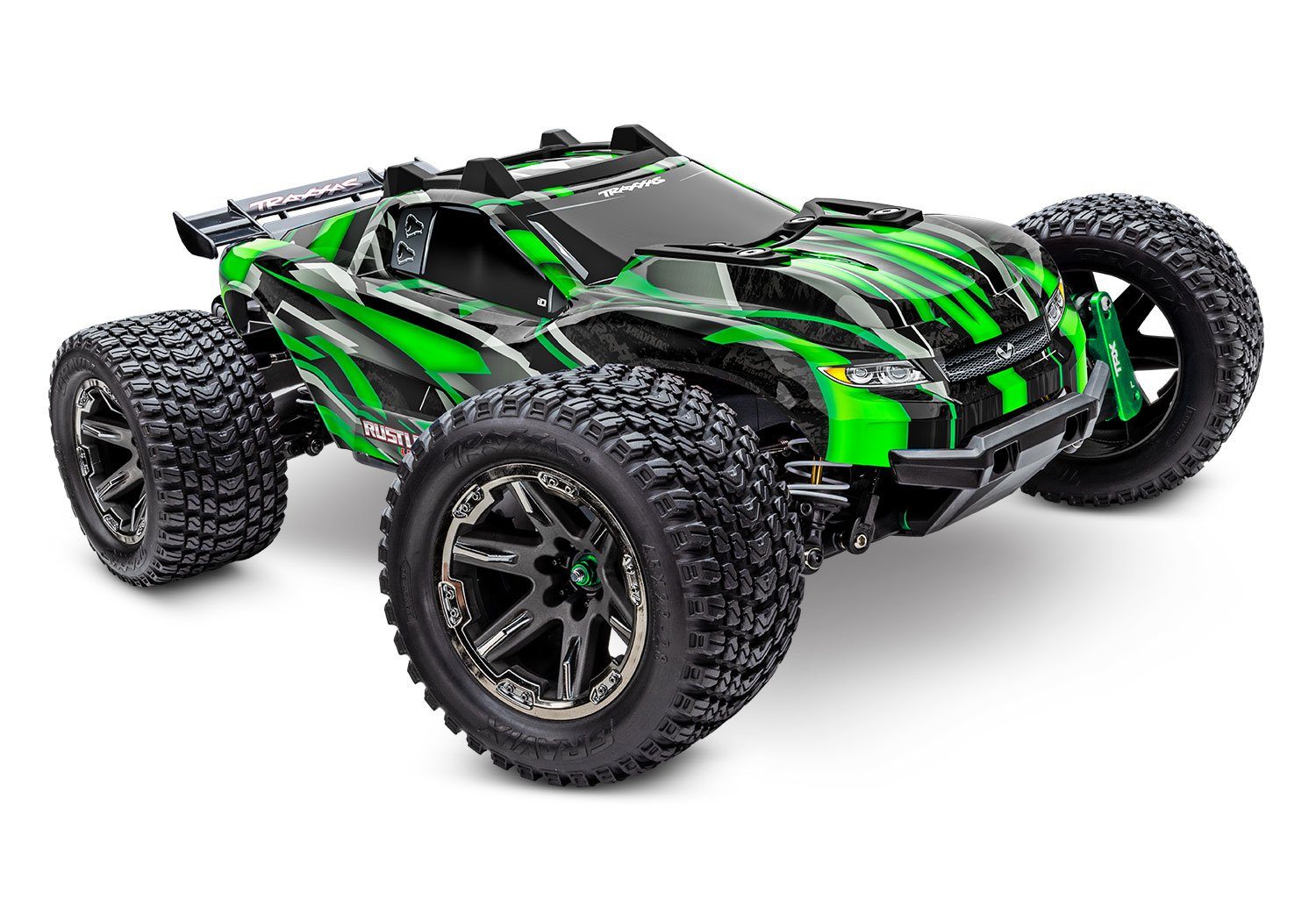 Traxxas RC-Buggy TRAXXAS RC Rustler 4x4 VXL Ultimate Brushless grün 1/10 RTR