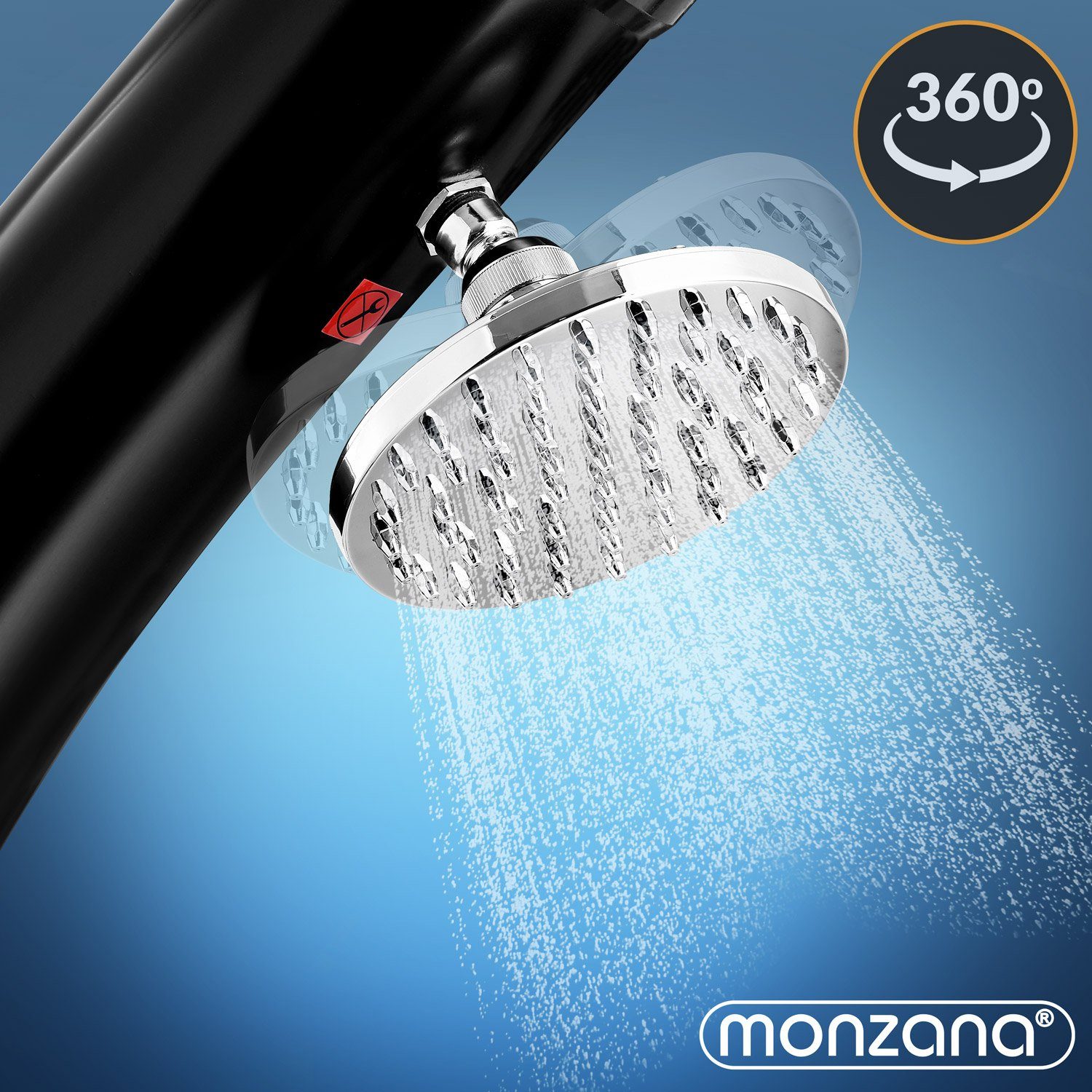 monzana Solardusche, 20 Liter Duschkopf 360° Schwenkbar max. 60°C Fußdusche Gartenschlauch