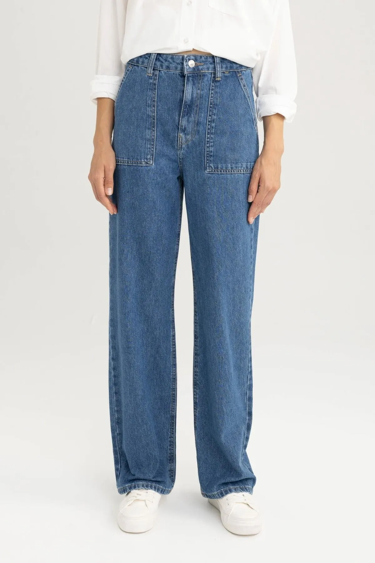 DeFacto  Lange Jeanshose aus 100 % Baumwolle