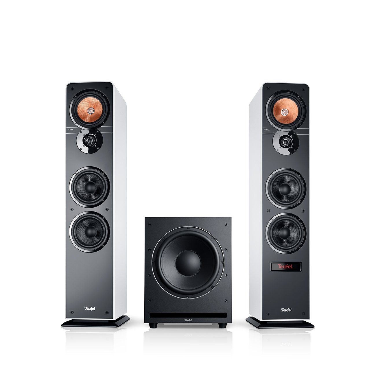 Teufel Ultima 40 Aktiv Club Edition Lautsprechersystem (Bluetooth, HDMI Kabel, 21.2 W, mit Dynamore® Virtual Center)