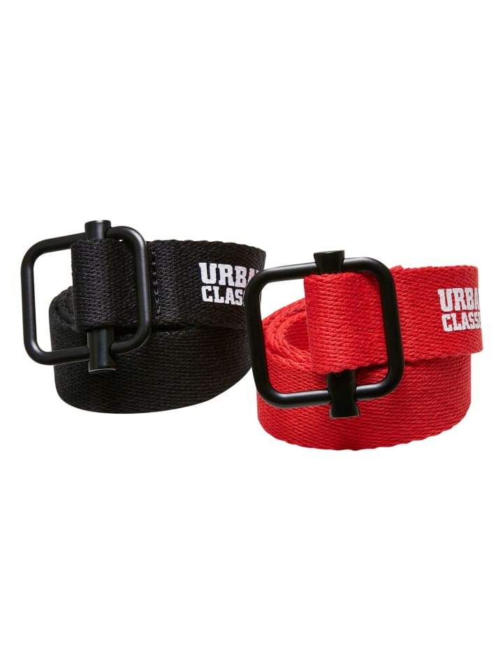 Urban Classics Urban Classics Gürtel in black/red günstig kaufen onesize