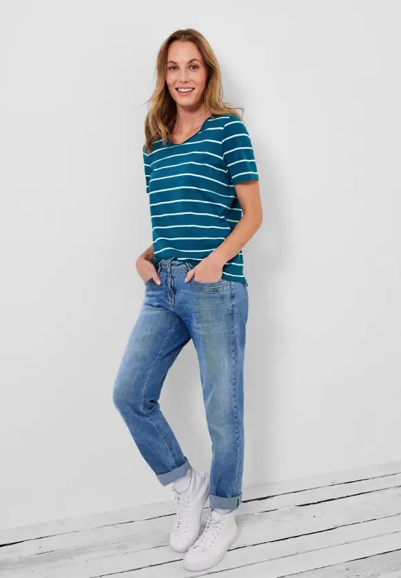 CECIL T-Shirt mit Streifenmuster