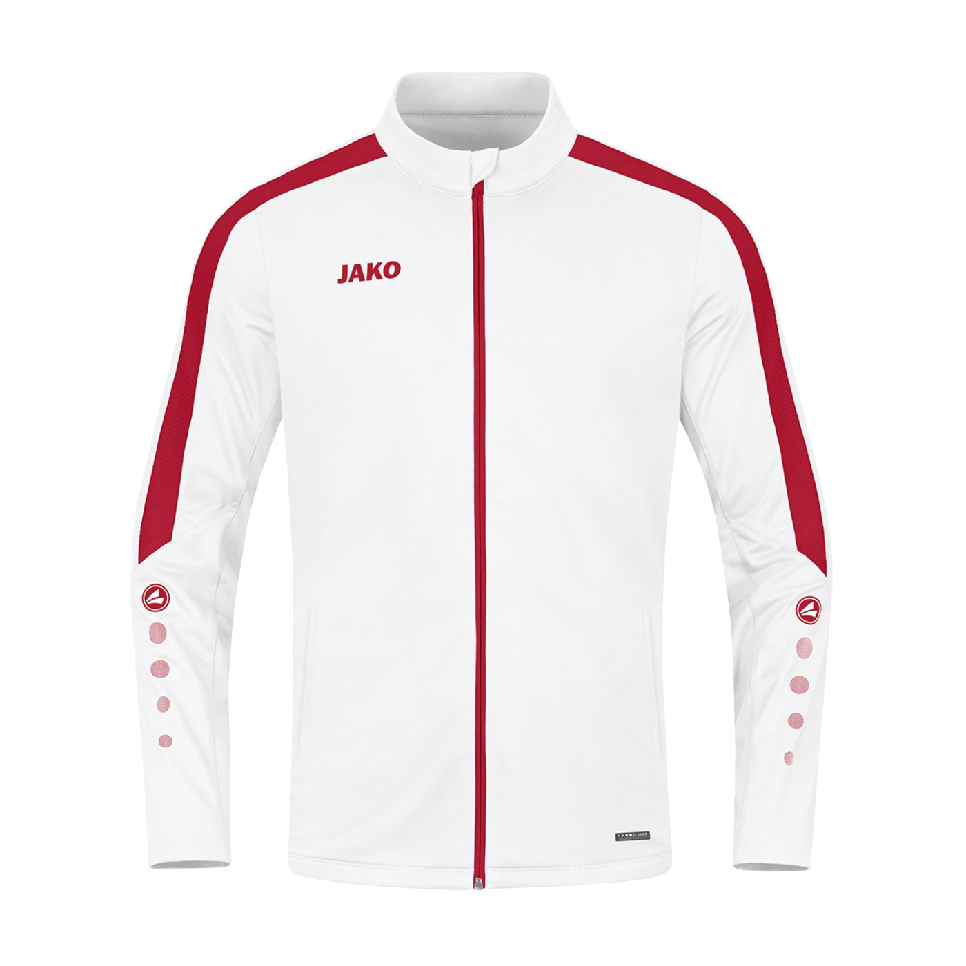 JAKO Power Polyesterjacke Damen Weiss Rot F004