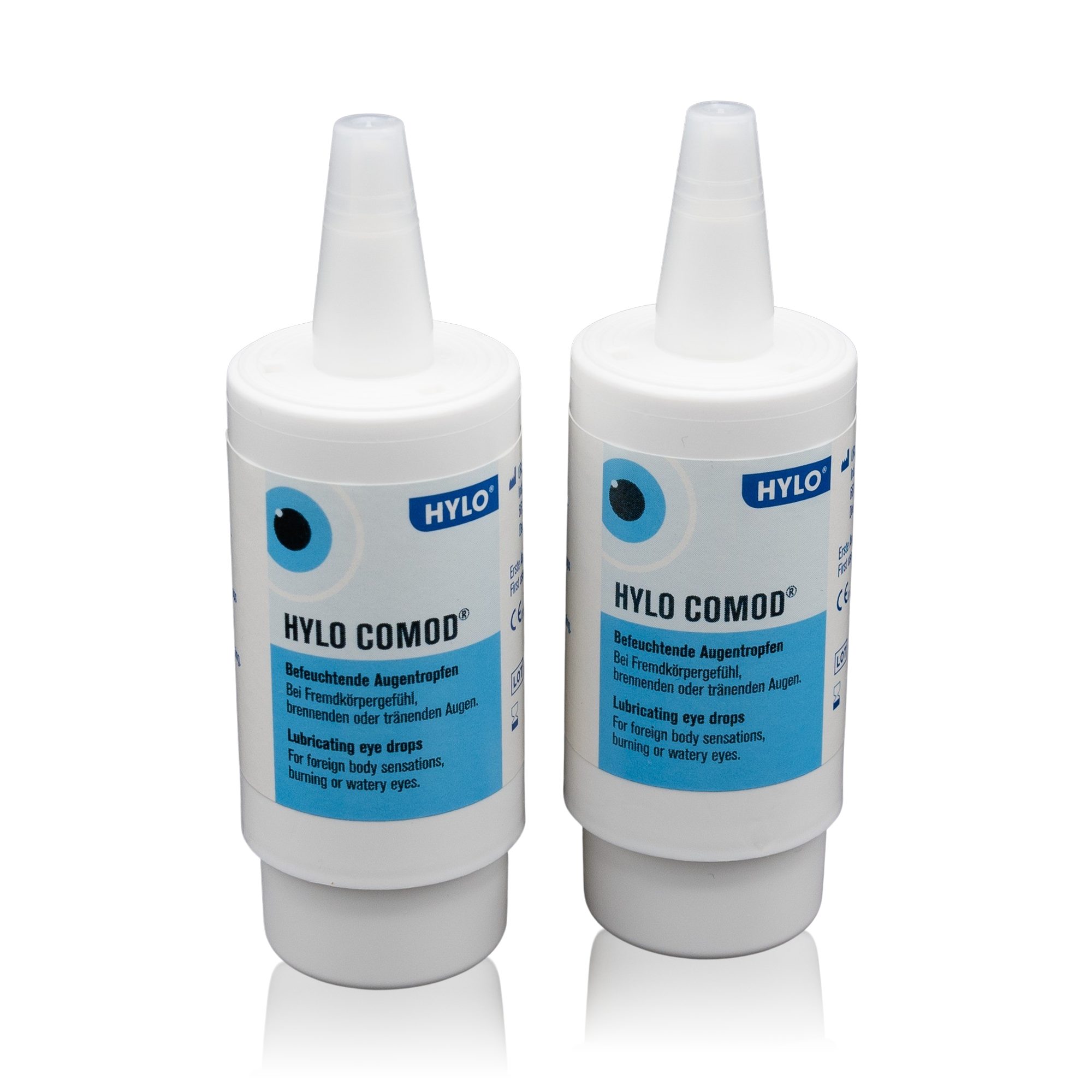 URSAPHARM Arzneimittel GmbH Augenfluid Hylo Comod Augentropfen (2x10ml), Mit Kontaktlinsen verträglich. Ohne Konservierungsmittel.