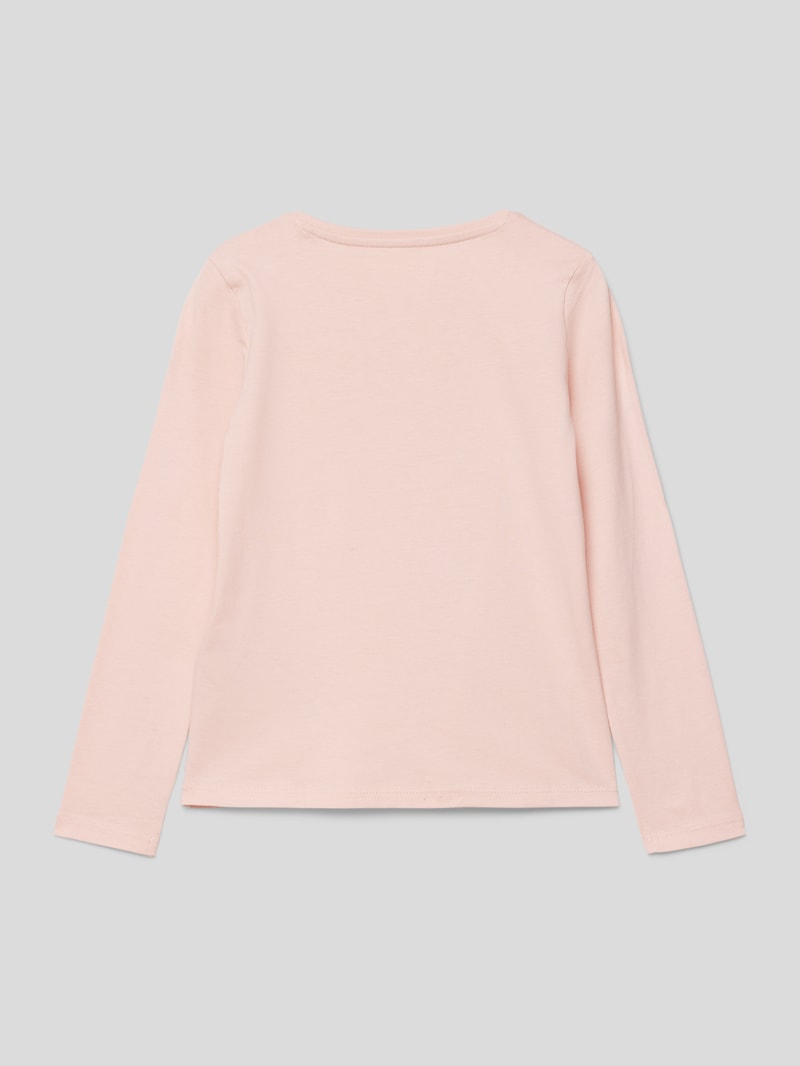 Longsleeve mit Label-Print in hellrosa