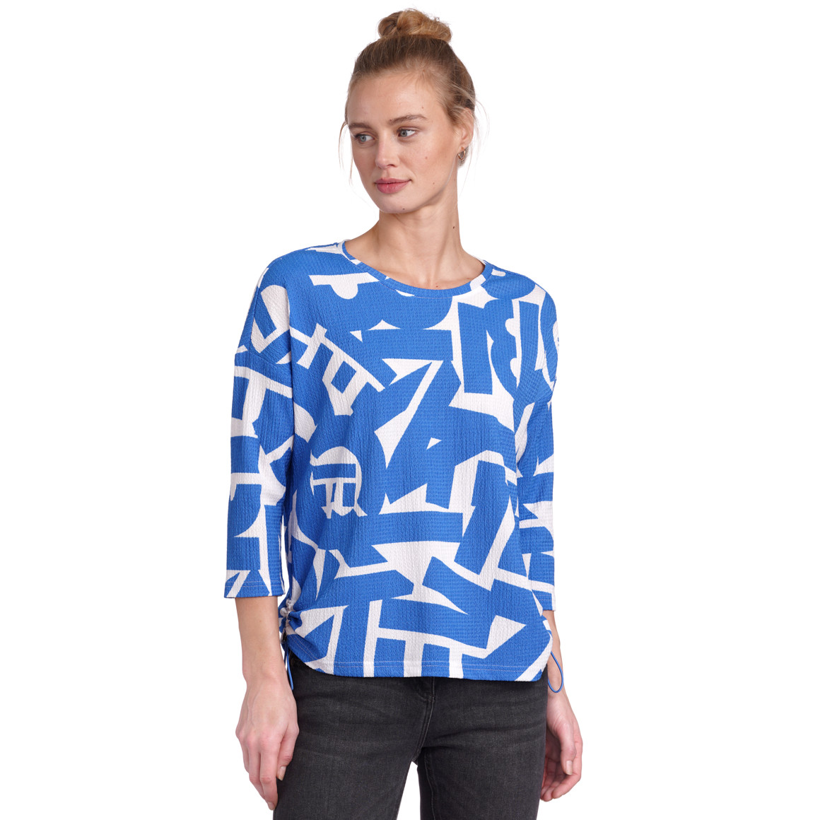 Damen Shirt mit Raffung