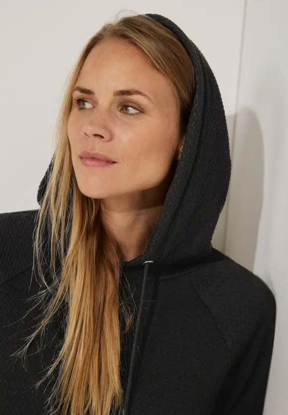 CECIL Struktur Kleid mit Kapuze