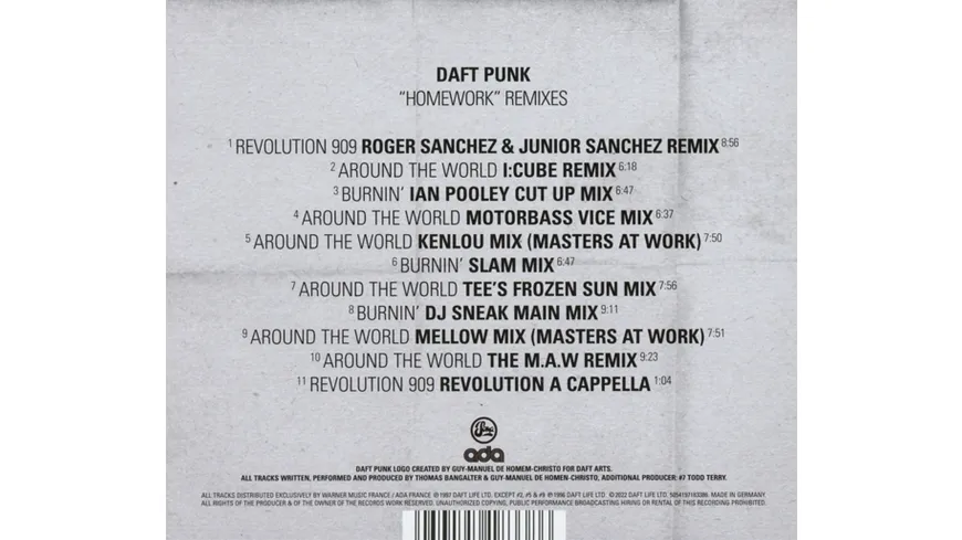 Homework (Remixes) (Ltd.Edition)