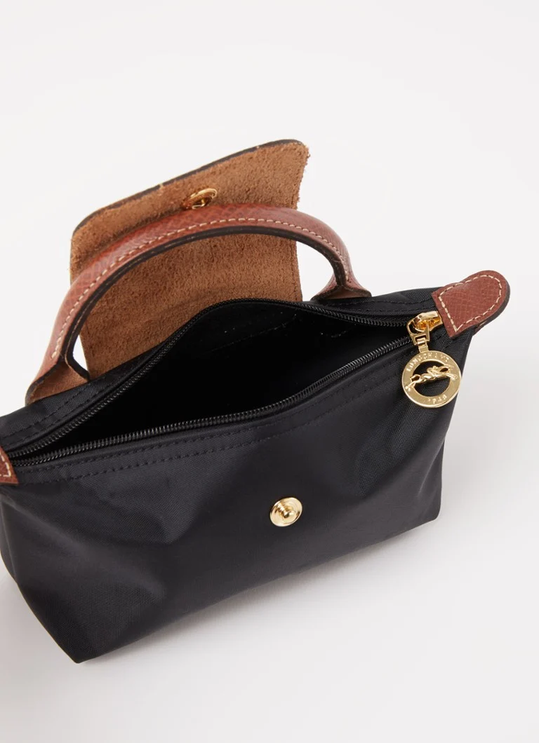 Geantă Longchamp Le Pliage cu detalii din piele