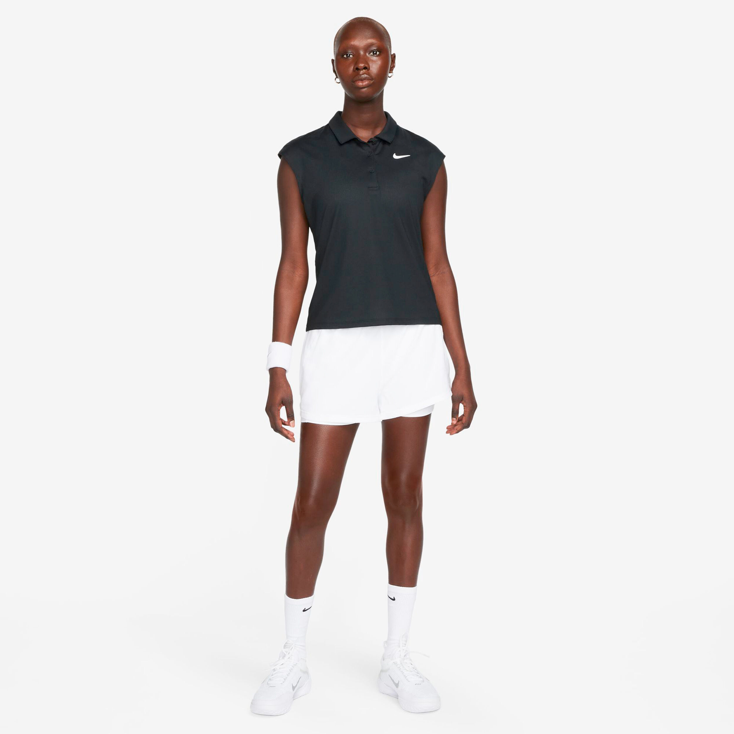 Dri-Fit Advantage Court Shorts Damen - Weiß
