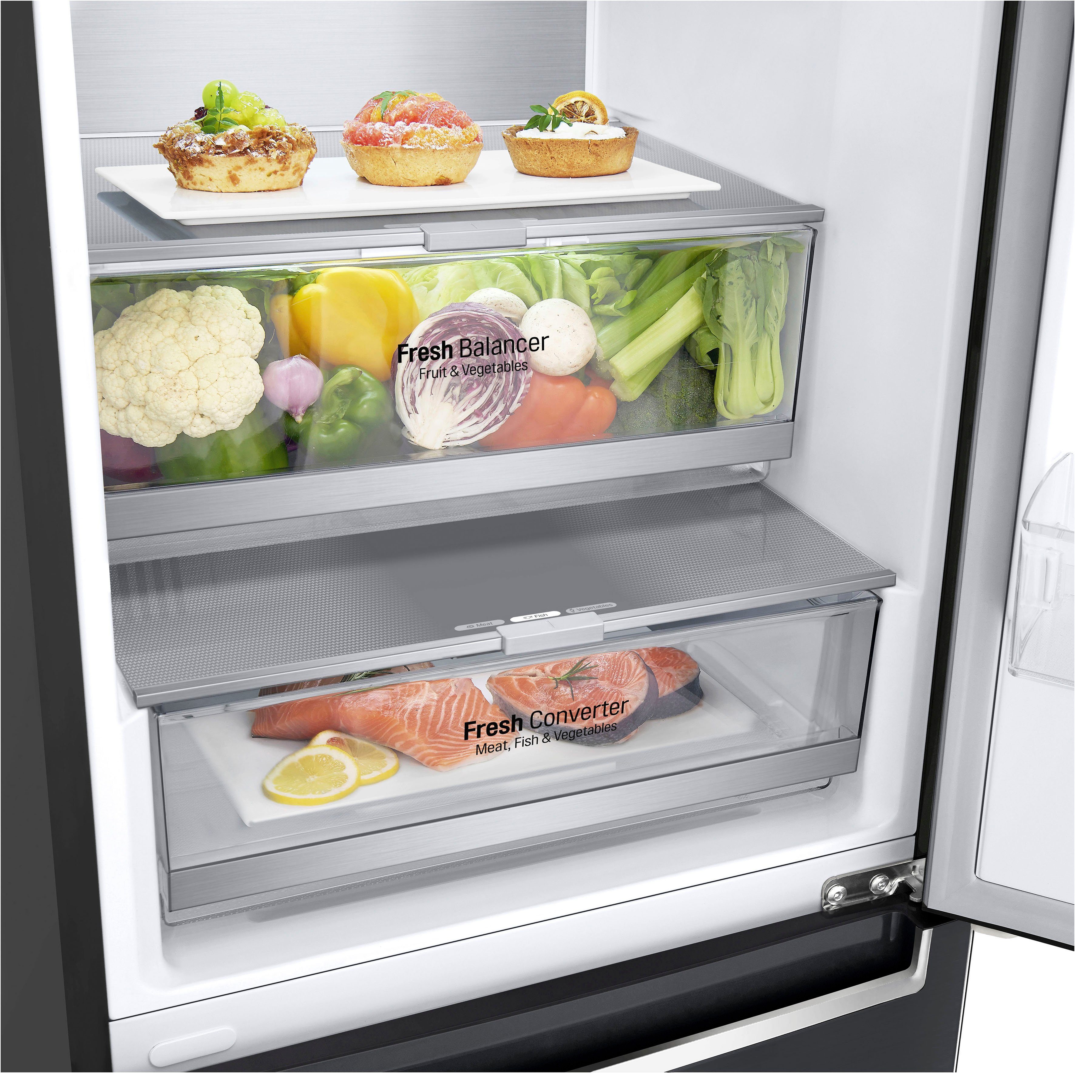 LG Kühl-/Gefrierkombination GBB72MCVBN, 203 cm hoch, 59,5 cm breit