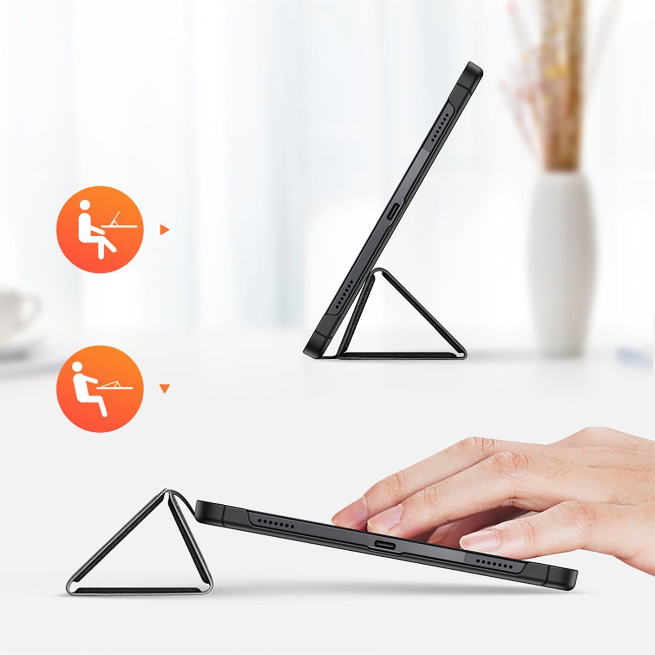 Dux Ducis Tablet-Hülle Hartschale mit Smart Sleep für LENOVO TAB P11 (2.Gen) blau