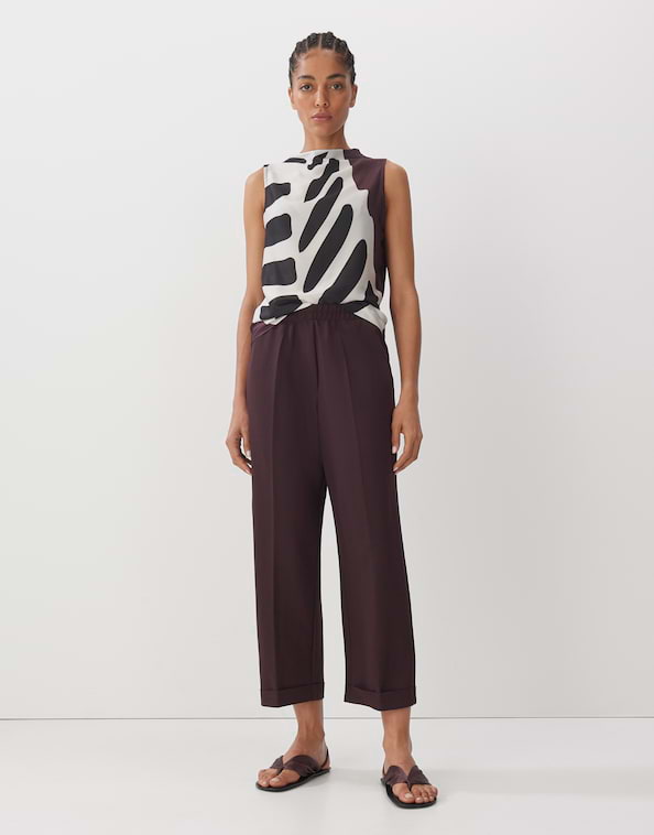 Blusentop Kilanda print
