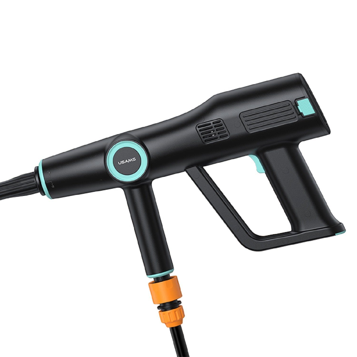 USAMS Akku-Hochdruckreiniger US-ZB252 Tragbare Autowaschdüse, Druck max: 17,00 bar, 140 W, Fördermenge max: 156,00 l/h, Einstellbarer Wasserstrahl, Hochdruckstrahl, starke Spülung, Kabellos