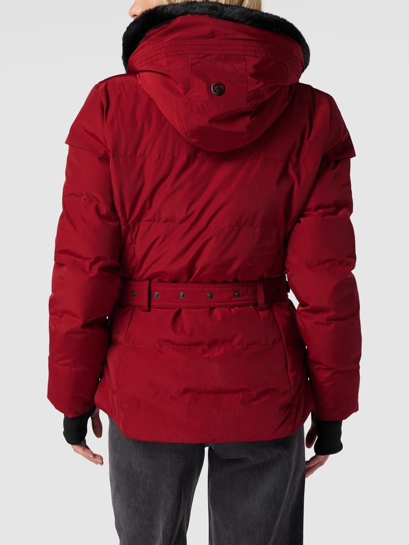 Tivana 382 Funktionsjacke mit Webpelz in dunkelrot