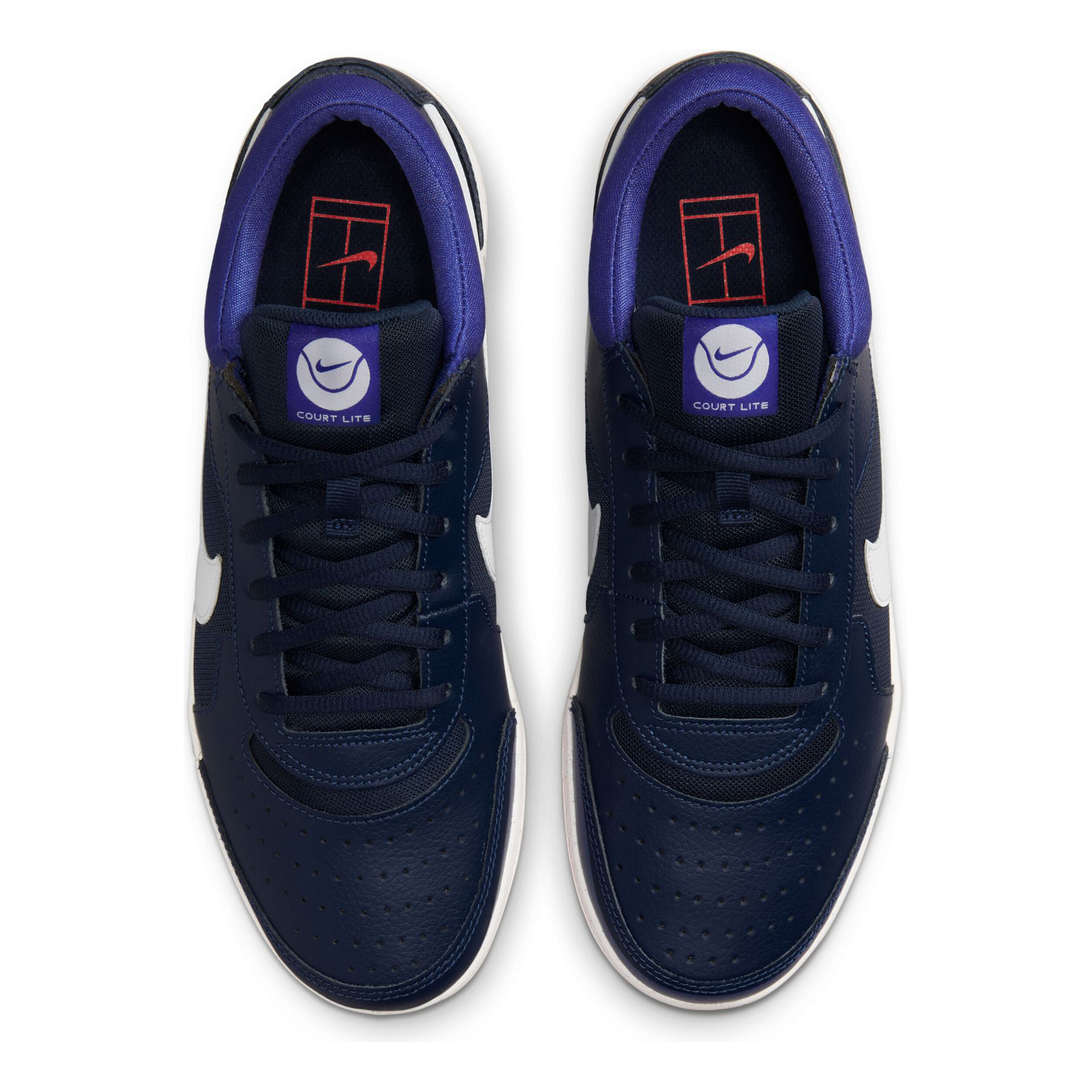 Court Zoom Lite 3 Allcourtschuh Kinder - Dunkelblau, Weiß